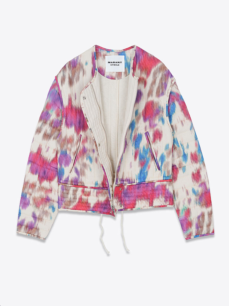 Personalized Tie-dyed Short Coat Versatile Top