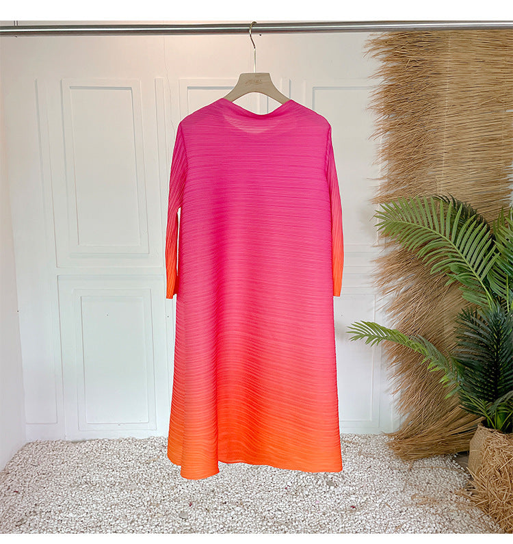 Pleated Plus Size Dress Women