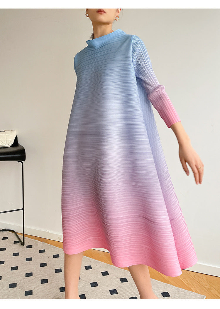 Pleated Plus Size Dress Women