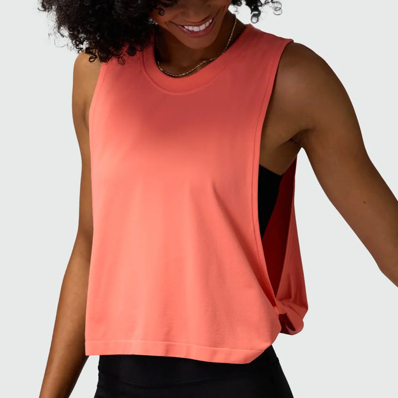 Loose Sleeveless Blouse Sports Vest Women's Running Training