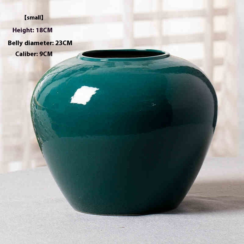 Simple Modern Green Home Ceramic Vase