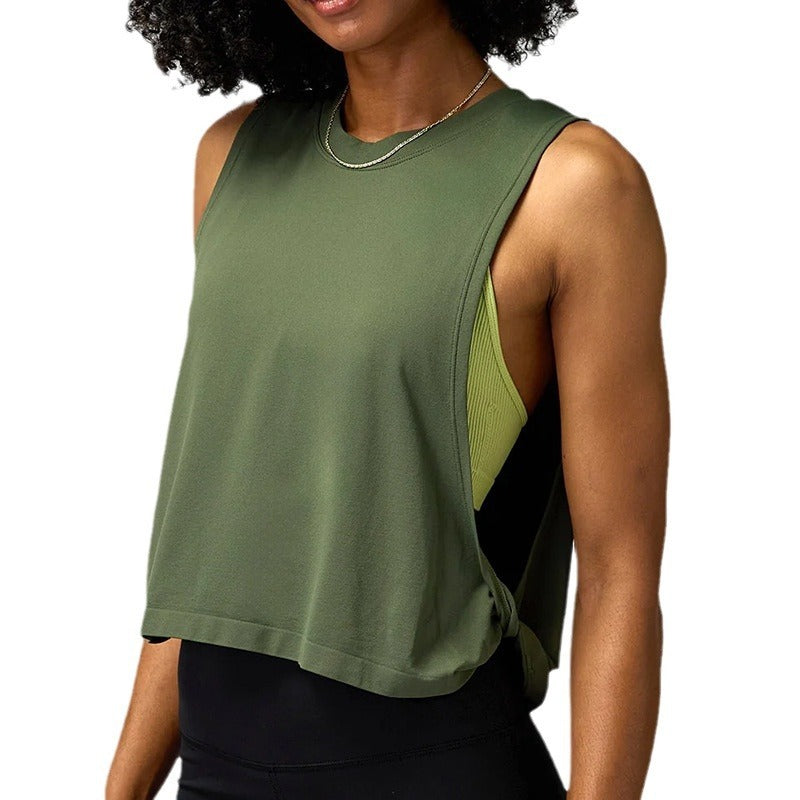 Loose Sleeveless Blouse Sports Vest Women's Running Training