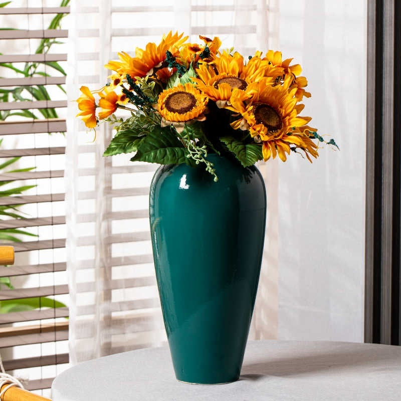 Simple Modern Green Home Ceramic Vase