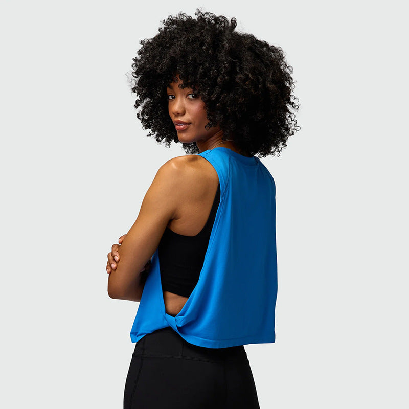 Loose Sleeveless Blouse Sports Vest Women's Running Training