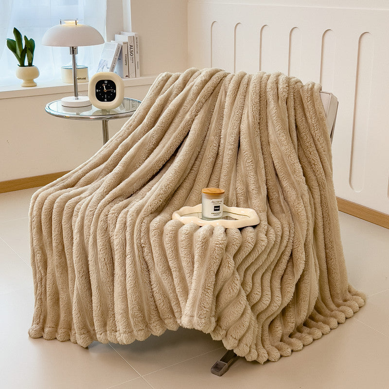 Luxurious Faux Rabbit Fur Blanket - Soft, Warm, And Comfortable, Perfect For Sofas, Beds, Offices, And Travel - A Versatile, All-season Gift And A Great Christmas Present