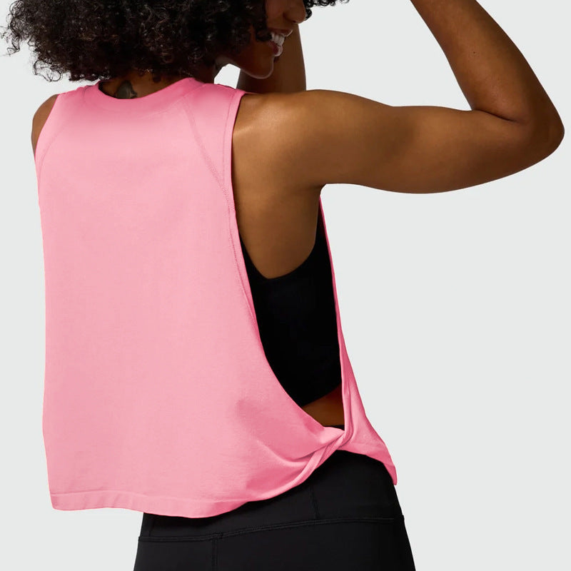 Loose Sleeveless Blouse Sports Vest Women's Running Training