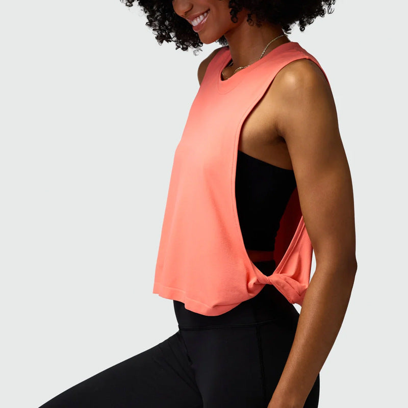 Loose Sleeveless Blouse Sports Vest Women's Running Training