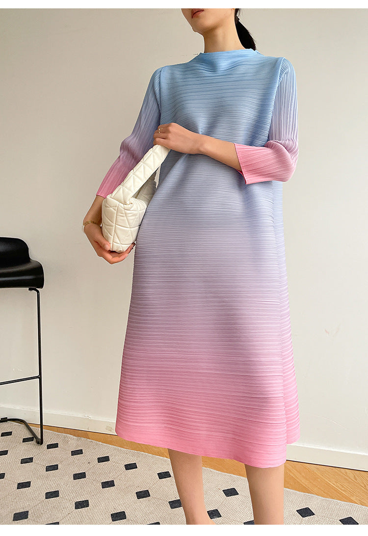 Pleated Plus Size Dress Women